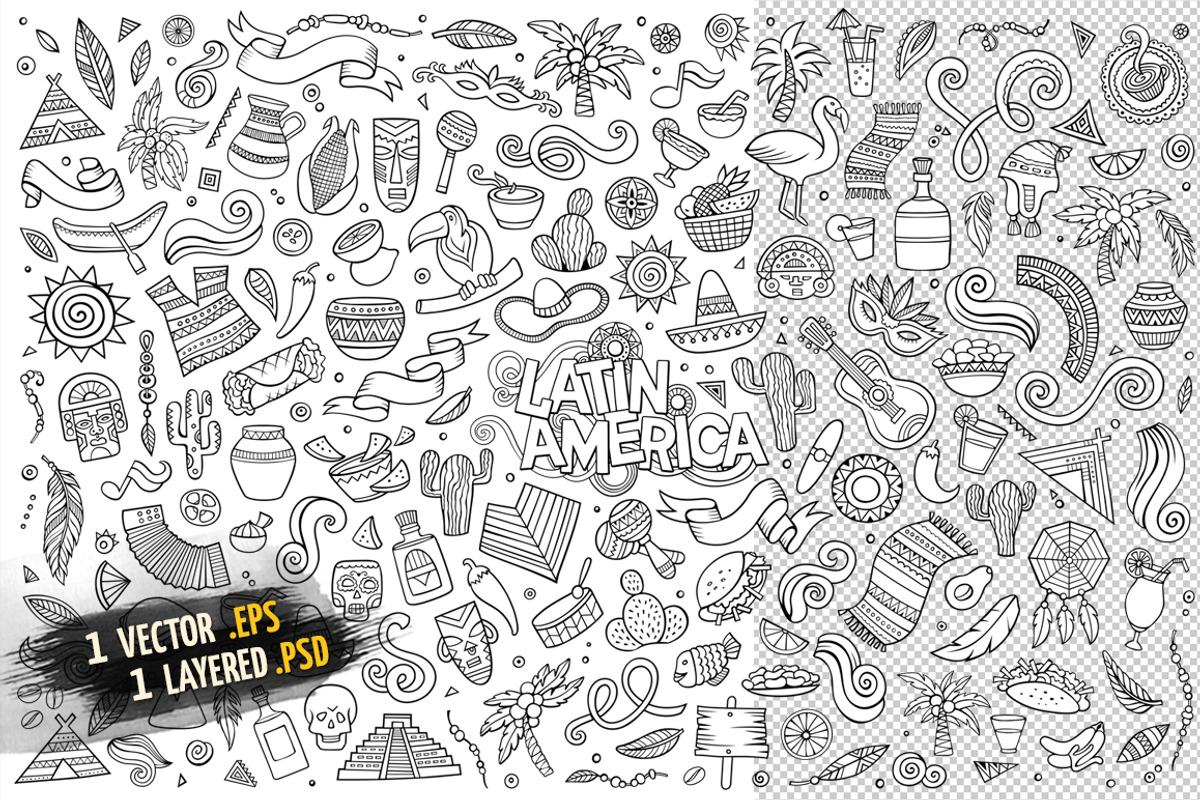 Latin American Objects Set, an Object Graphic by BALABOLKA (Photo 3 of 4)
