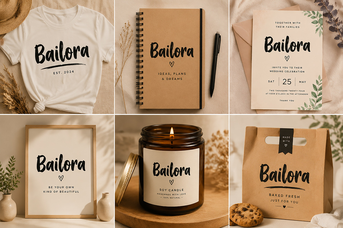 Bailora, a Handwritten Font by Wow Magic (Photo 2 of 4)
