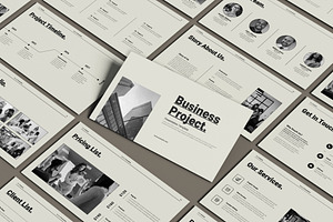 Project Proposal Presentation PPT, a Presentation Template by Mighty-Slide