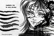 62 Inkflow Procreate ink Brushes, a Brush Add-On by ProcreateiBox (Thumbnail 7 of 10)