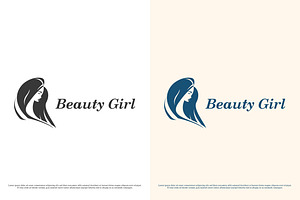 Beauty Girl Fashion Logo Design Icon, a Branding & Logo Template by Morvana Crew