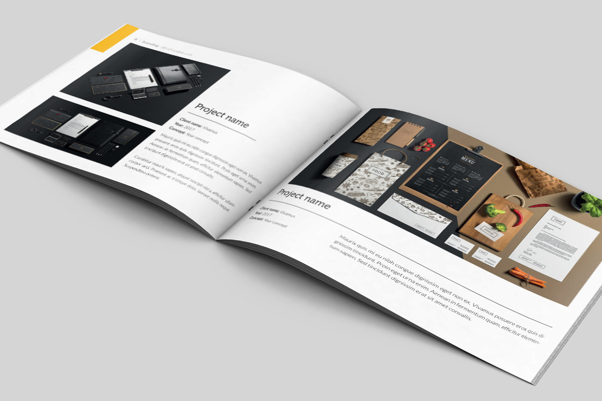Graphic Design Portfolio Brocure A4, a Brochure Template by buttonpl (Photo 4 of 10)