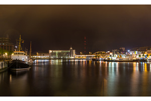 Harbour in Kiel seaport, Germany, a Transportation Photo by Leonid Andronov