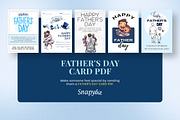 Father's Day Card PDF, a Design Template by Snapybiz (Thumbnail 2 of 9)