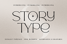 Story Type elegant typeface 18 fonts