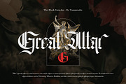 The Black Saturday Blackletter Font, a Blackletter Font by Vampstudio (Thumbnail 4 of 13)
