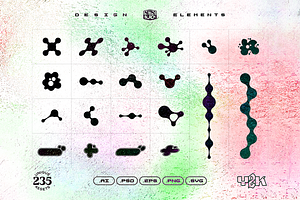 235 Y2K Shapes, Icons And Elements