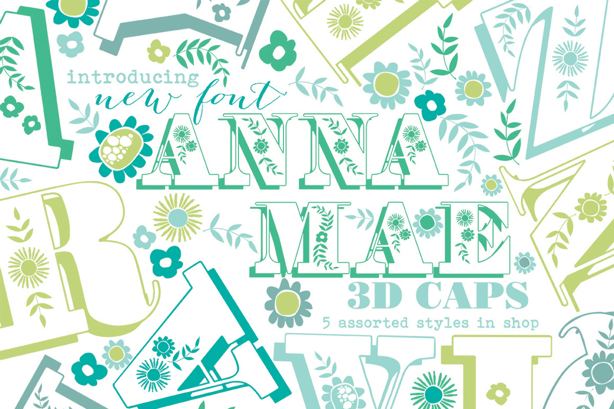Anna Mae Shadowed Uppercase Font