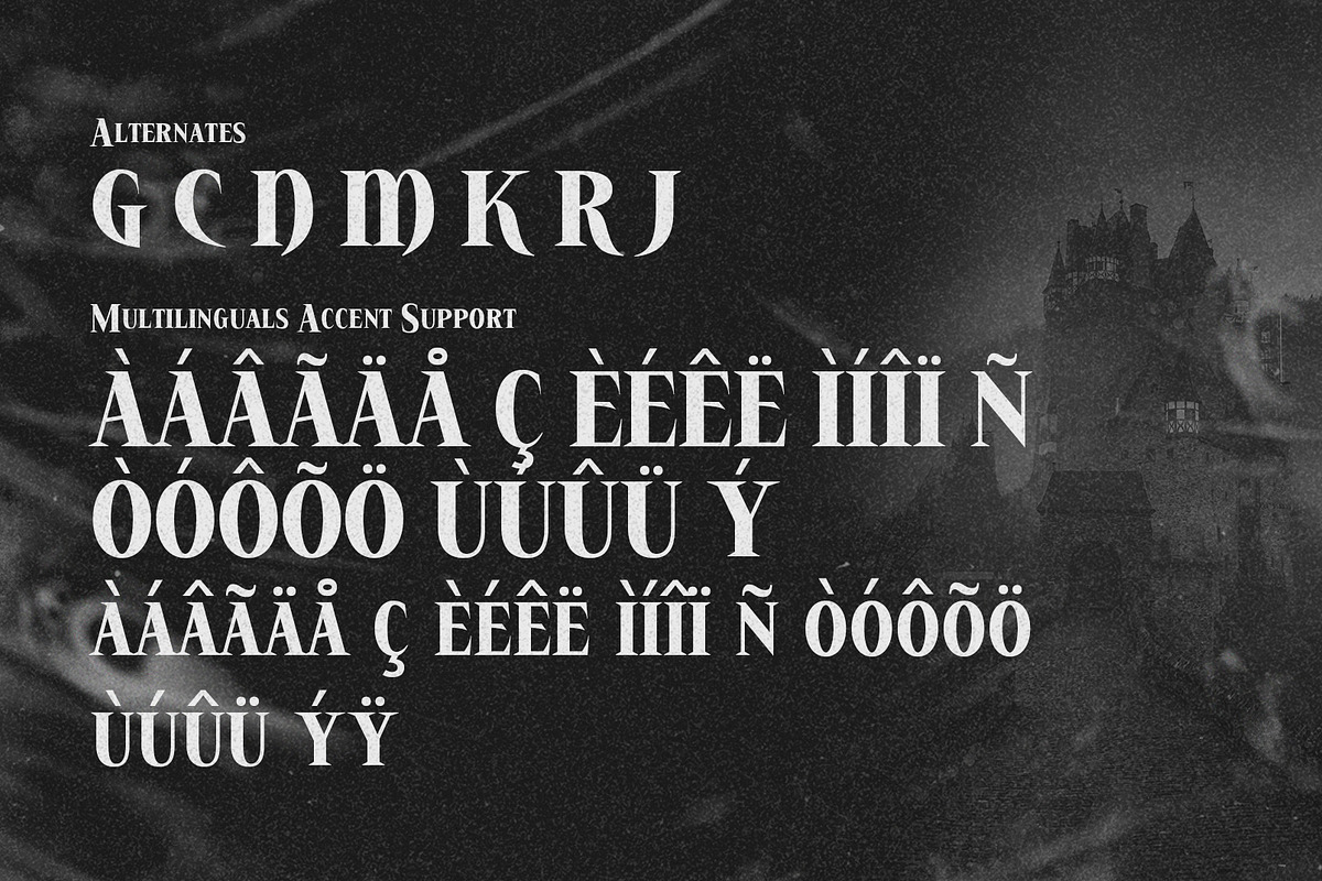 Griten - Horror Gothic Typeface, a Serif Font by Drizy (Photo 9 of 10)