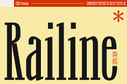 Railine – Condensed Serif, a Serif Font by Craft Supply Co. (Thumbnail 1 of 8)