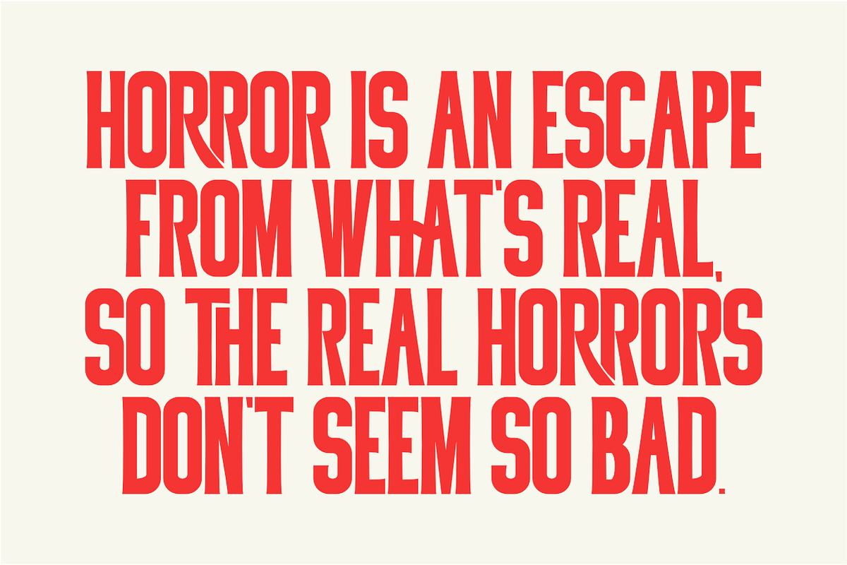 Killer Horror - Display Font, a Sans Serif Font by Pian45 Studio (Photo 6 of 10)