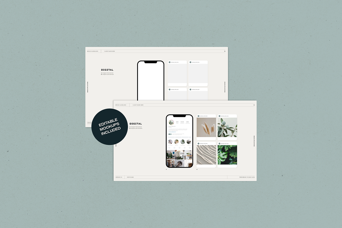 Brand Guidelines for Adobe Ai & Id, a Brochure Template by Hannah Bacon Design (Photo 5 of 6)