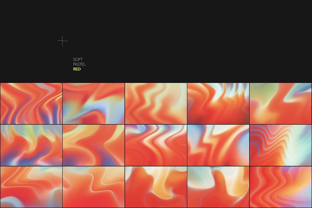 Nati — Soft Red Abstract Gradients, a Background Graphic by Milka (Photo 5 of 9)