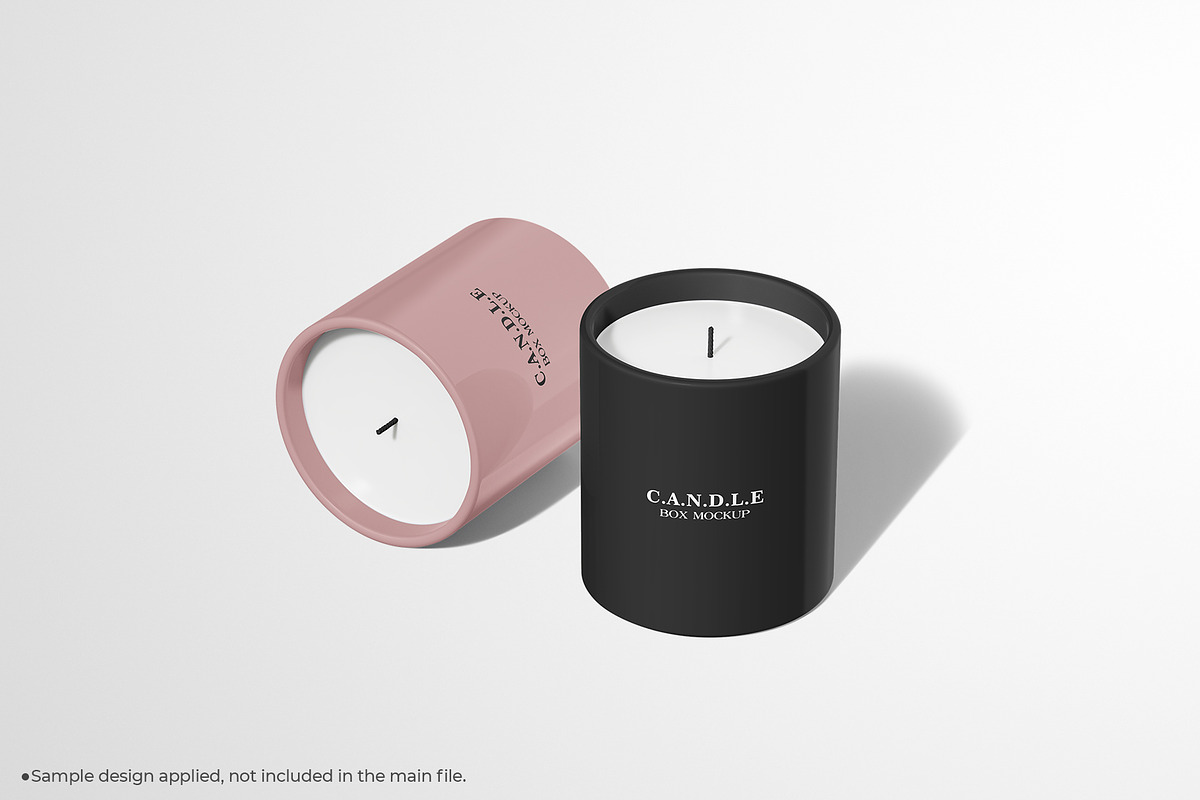 Candle With Cube Box Package Mockup, a Packaging Mockup by Sheikhadesign (Photo 10 of 12)