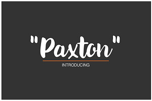 Paxton A Chic Hand Written Font