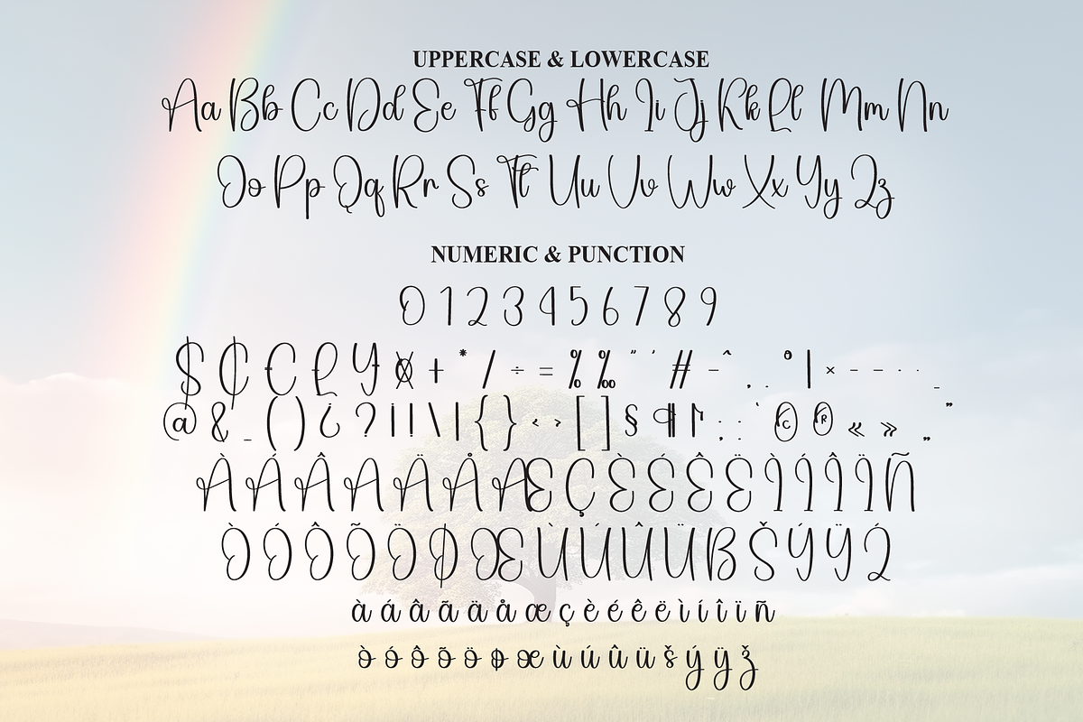 Friend Rainbow | Script Font, a Handwritten Font by Scratchones (Photo 7 of 9)