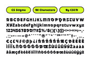 CS Stigma – Bold Font, a Sans Serif Font by Craft Supply Co. (Thumbnail 8 of 8)