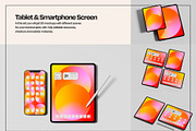 Tablet & Phone Screen Mockup Set, an iPad Mockup by Mego-studio (Thumbnail 3 of 7)