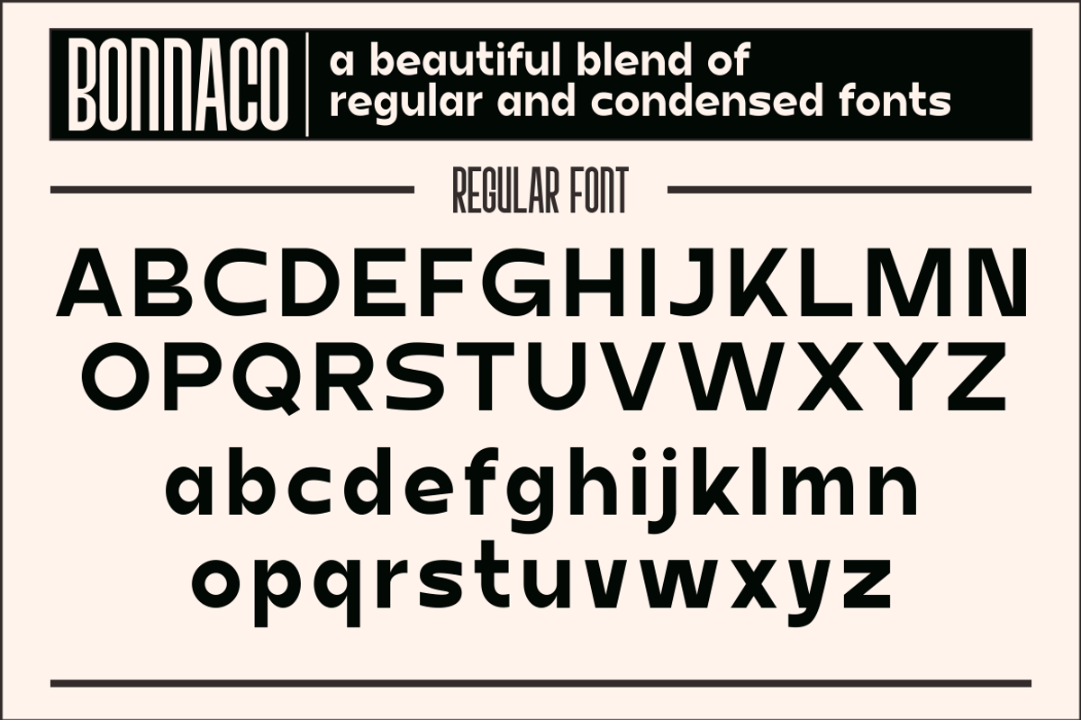 Bonnaco Font Collaboration, a Sans Serif Font by MaikoHatta (Photo 4 of 9)