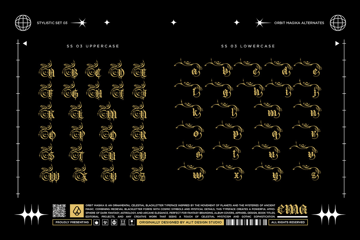 Orbit Magika Typeface, a Blackletter Font by alit design (Photo 8 of 17)