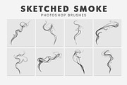 30 Sketched Smoke Photoshop Brushes, a Brush Add-On by AB-TheDesigner (Thumbnail 3 of 5)
