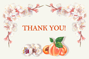 Apricot Fruits & Flowers, watercolor, a Food Illustration by EL_SUHOVA (Thumbnail 17 of 17)