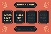 FLOPCLO - Retro Display Font, a Font by Rightwheels (Thumbnail 2 of 10)