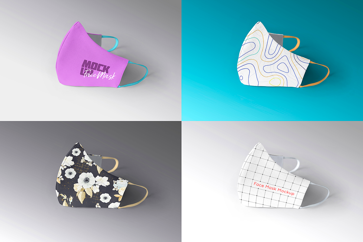 Face Mask Mockup v3, a Household Mockup by 2dsight (Photo 5 of 11)