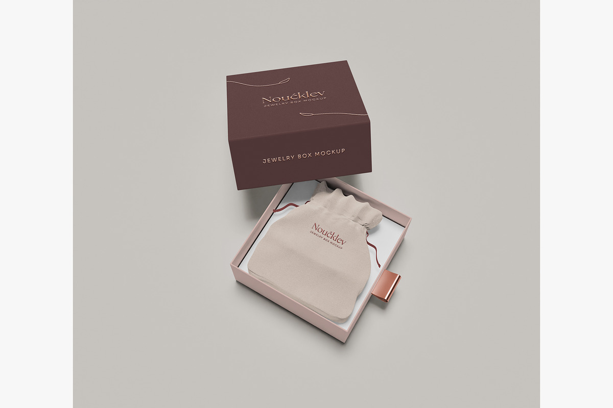 Jewelry box mockup, a Packaging Mockup by mockupocka (Photo 11 of 16)