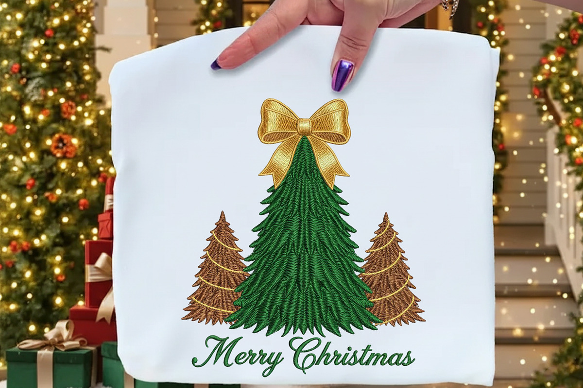Faux Yarn Crochet Christmas Tree PNG, an Illustration by Craft Nest (Photo 2 of 5)