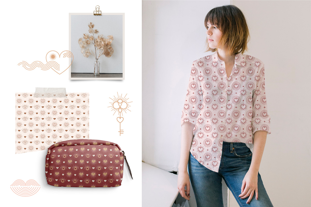 Minimalist Boho Valentine's day, a Decorative Illustration by Marish (Photo 10 of 12)