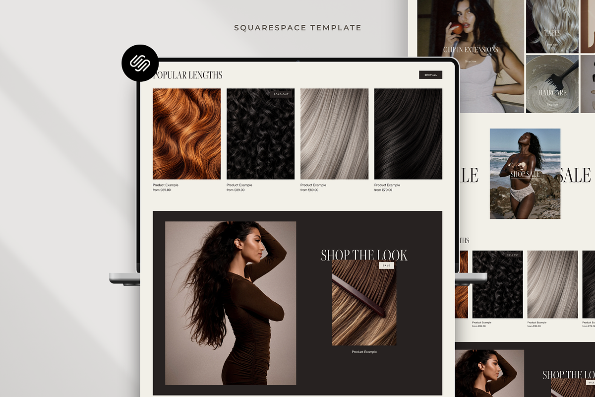 Hair Stylist Squarespace Template, a Squarespace Template by Candor Templates (Photo 3 of 20)