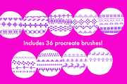 Christmas Cross Stitch Brush, a Brush Add-On by CosmicMedium (Thumbnail 3 of 3)