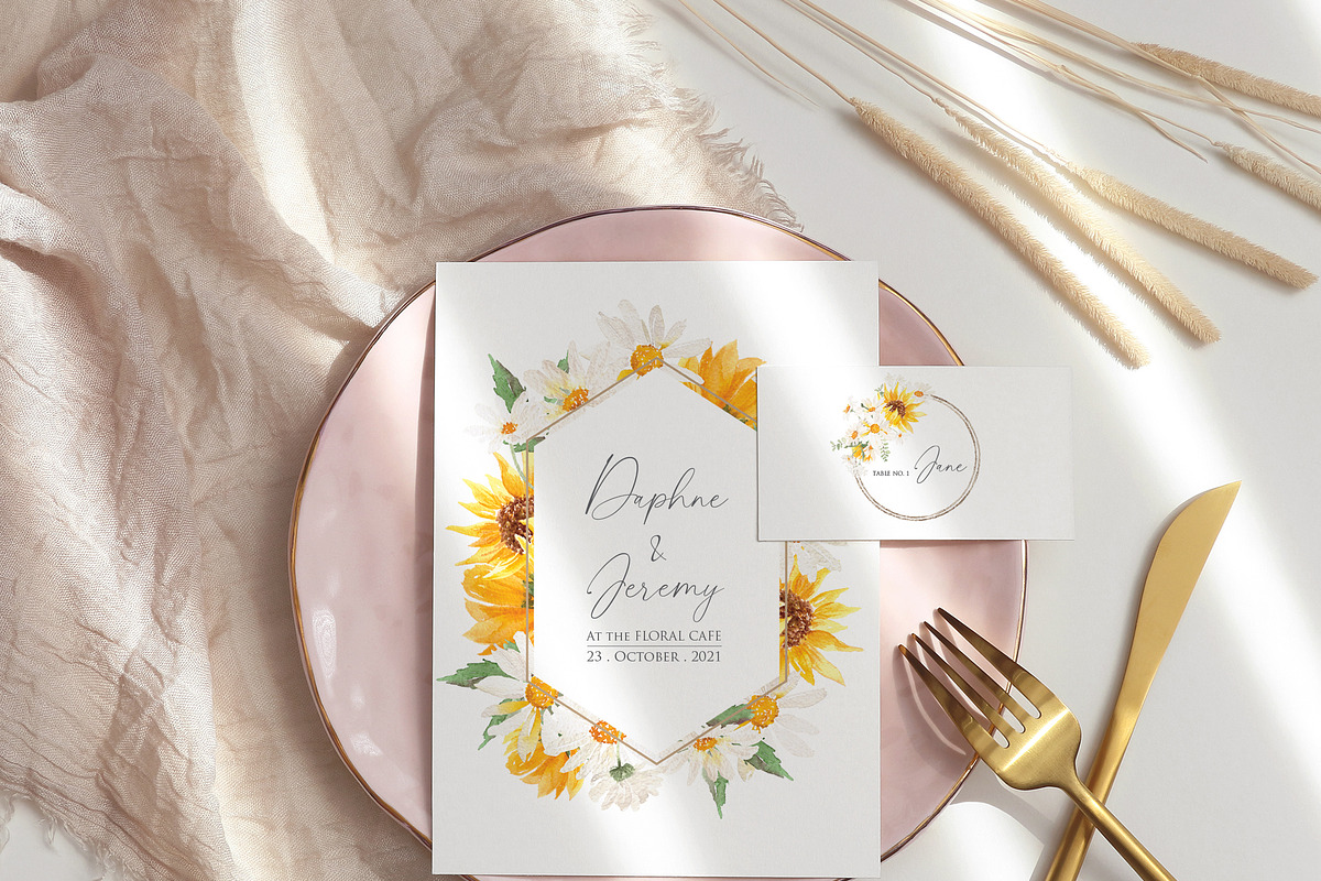 Watercolor flower - Daisy Set, an Illustration by Beigetime (Photo 10 of 10)