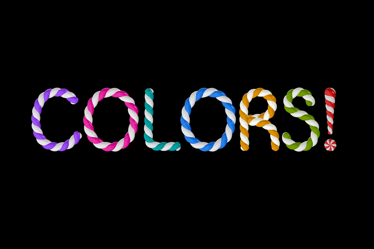 Candy Twist 3D Font, a Sans Serif Font by The Creative Bix (Photo 8 of 9)