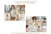 Cozy Winter Junk Journal Paper, a Person Illustration by GlamArtZhanna (Thumbnail 2 of 10)