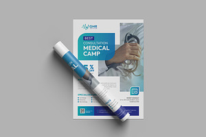 Medical Consultation Flyer Design, a Flyer Template by VectStock