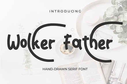 Wolker Father, a Serif Font by cocodesign