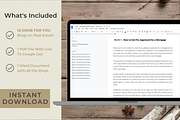 DONE-FOR-YOU REAL ESTATE BLOG POSTS, a Templates & Theme by Jennifer Magri Templates (Thumbnail 3 of 8)