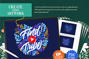 The Mega Floral Composition Kit, a Brush Add-On by Nico-Ng (Thumbnail 28 of 46)