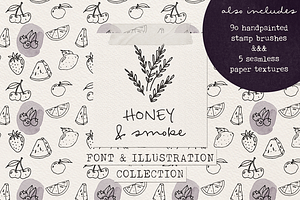 Honey & Smoke Font Collection