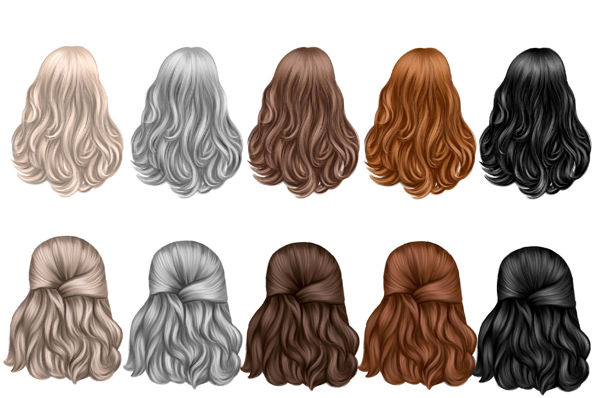Natural hair clipart, an Illustration by Elenbushe (Photo 6 of 19)