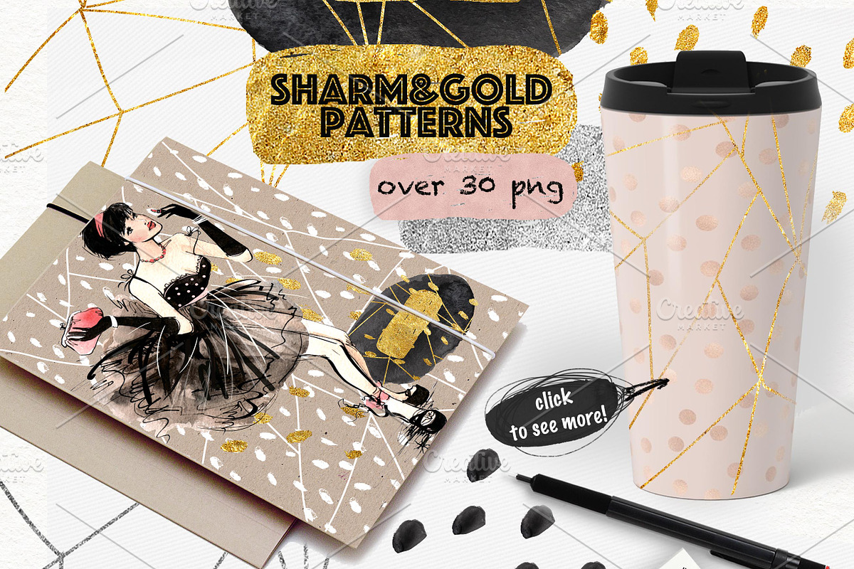 GIRLS AND PATTERNS, a Texture Illustration by Alisa Mikibith Art (Photo 13 of 15)
