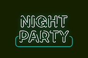 Neon Sepat - Light Party Font, a Sans Serif Font by QR Design Studio (Thumbnail 3 of 10)