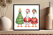 Vintage Christmas Goose Png, an Illustration by Black Bird Studio (Thumbnail 4 of 4)