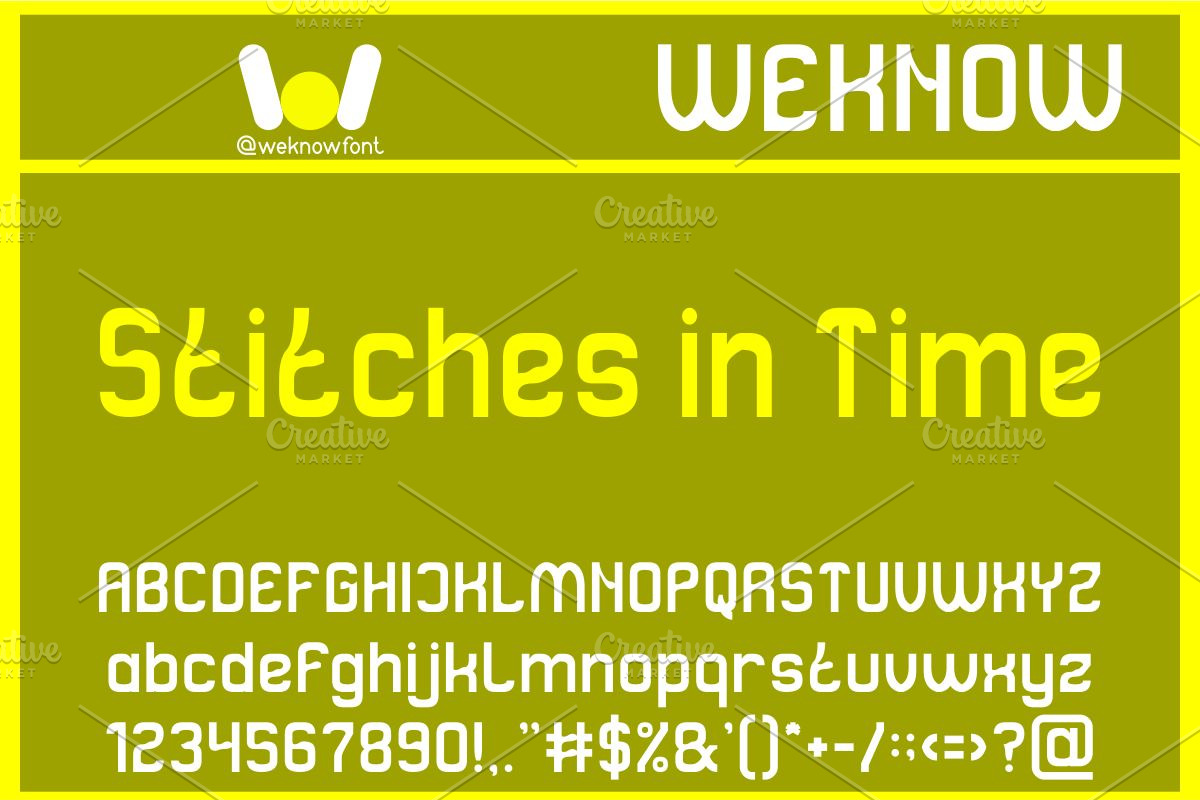Stitches in time font, a Sans Serif Font by weknow (Photo 1 of 8)
