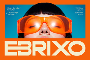 Ebrixo - Modern Sans Family Font