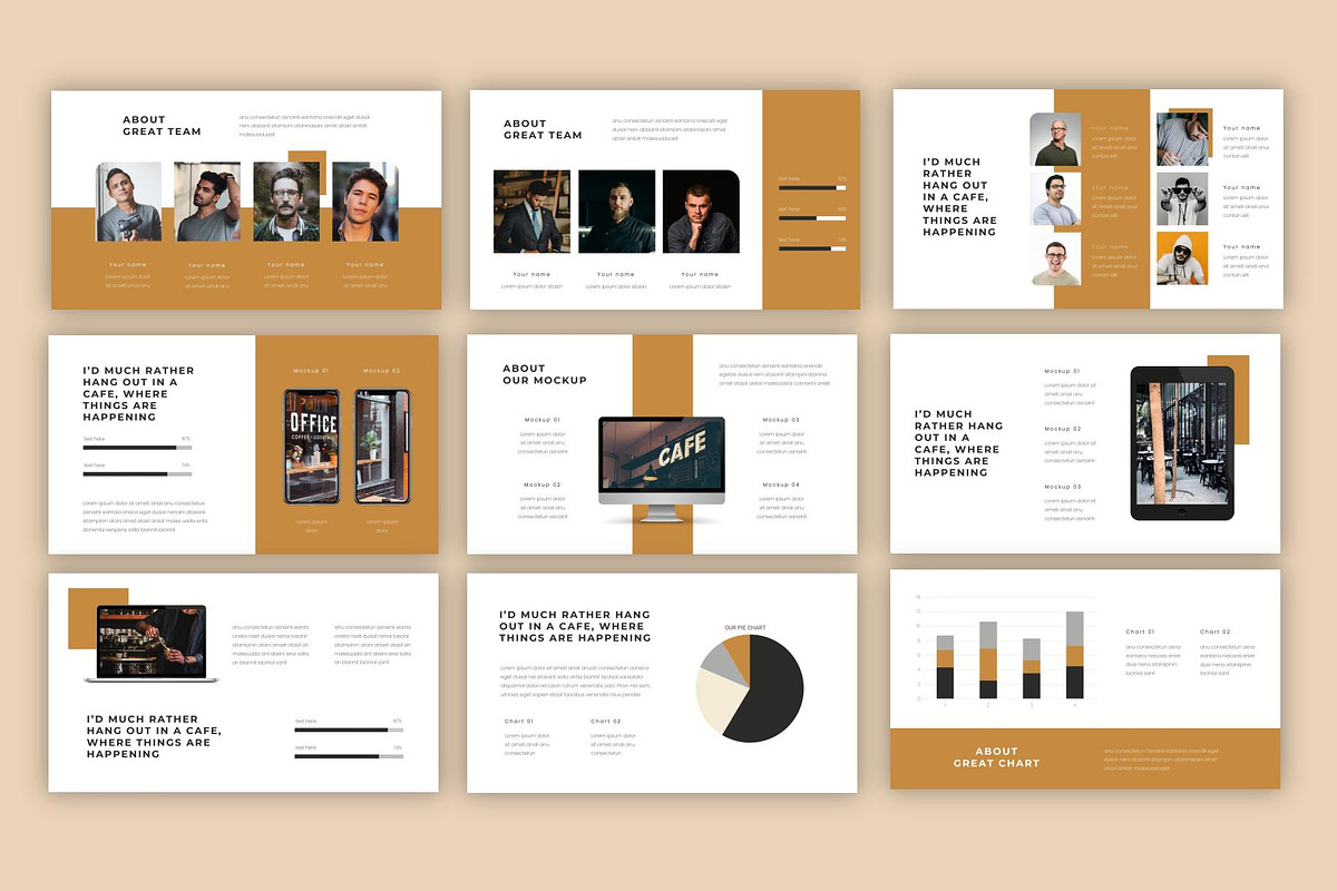 Supplies - Cafe PowerPoint Template, a Presentation Template by riz creative studio (Photo 5 of 9)