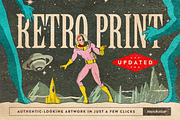 Vintage Stamp and Retro Print Combo, a Layer Style Add-On by mockstar (Thumbnail 4 of 5)