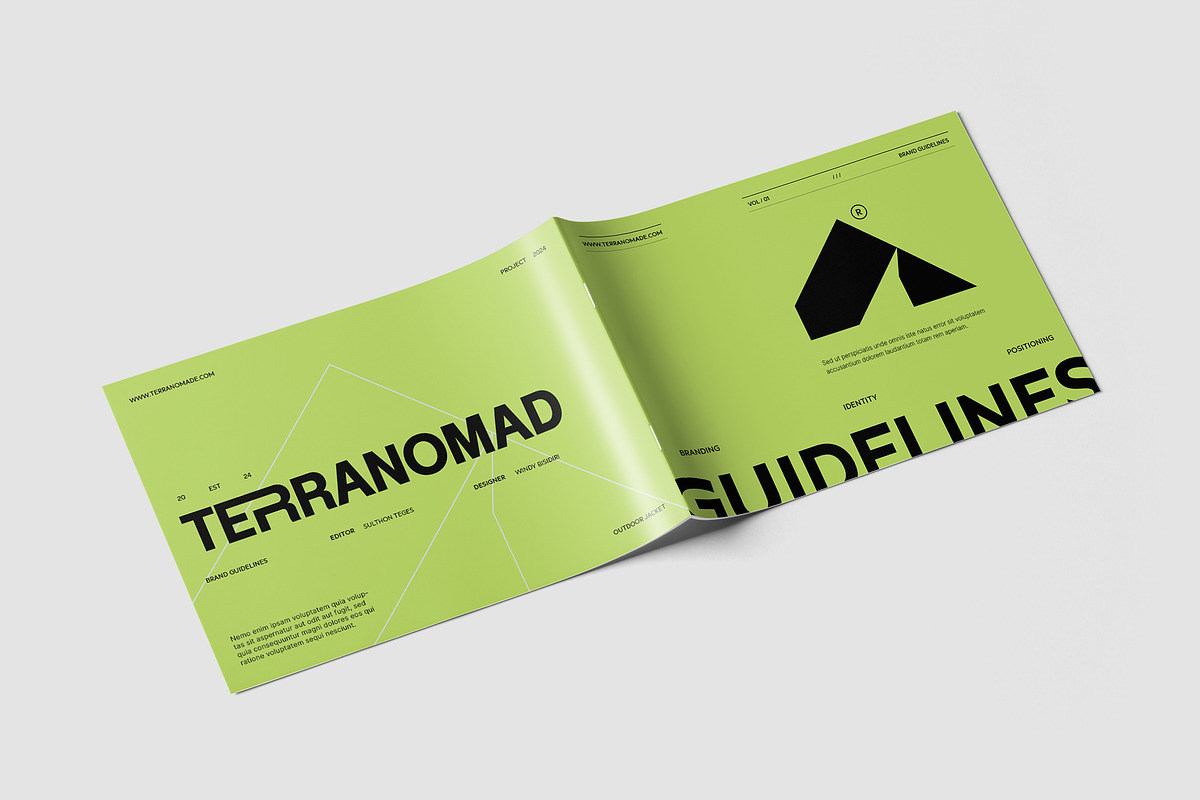 A4 Modern Brand Guideline Template, a Branding & Logo Template by TMint Play (Photo 7 of 7)
